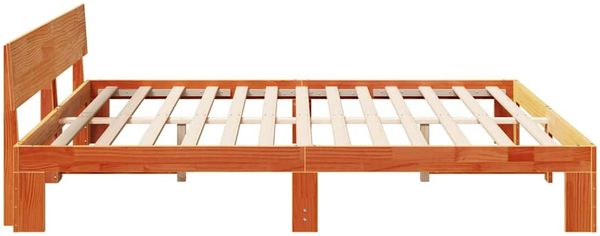vidaXL Bettrahmen Wachsbraun 180 x 200 cm Massives Kiefernholz 872643 Bild 6