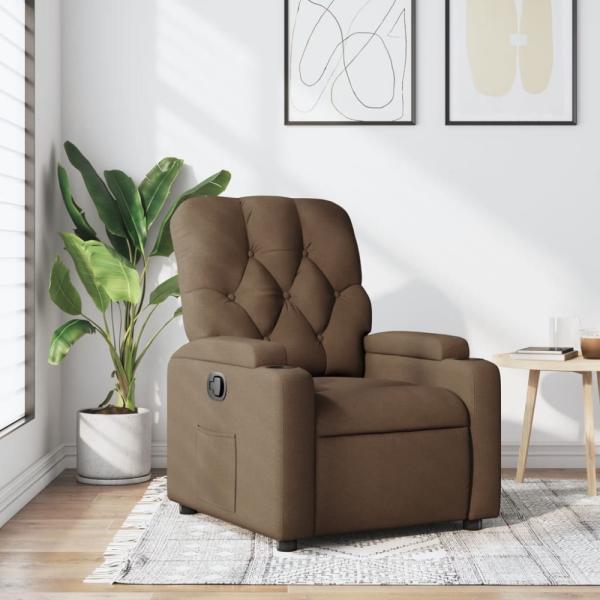 vidaXL Relaxsessel Braun Stoff 372483