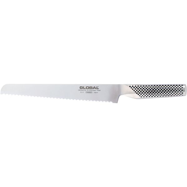Global G-09 Brotmesser mit Wellenschliff 22 cm