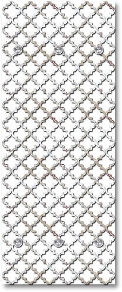 Queence Garderobe - "Liam" Druck auf hochwertigem Arcylglas inkl. Edelstahlhaken und Aufhängung, Format: 50x120cm
