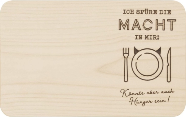 Frühstücksbrettchen Schneidebrett Holzbrettchen Sheepworld Macht 48070