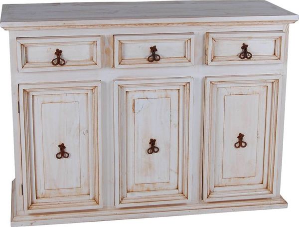 MiaMöbel Mexico Sideboard Massivholz Pinie Landhaus Mexiko Möbel Mexikanisch