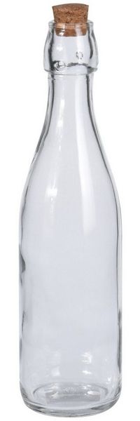Neuetischkultur Vorratsglas Glasflasche 0,5 Liter mit Korkverschluss, Glas, (Stück, 1-tlg)