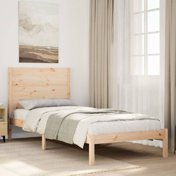 vidaXL Massivholzbett Extra Lang ohne Matratze 90x210 cm 3309267