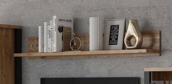 Wandregal ""Olin"" Wandboard 147cm appenzeller fichte Industrial-Design