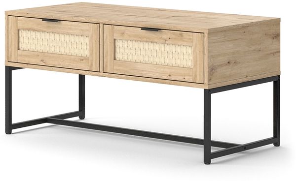 Wohnzimmertisch Natal Sonoma 100 x 48 cm mit zwei Schubladen Vicco