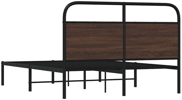 vidaXL Bettgestell ohne Matratze 120x200 cm Braun Eichen-Optik 4100305 Bild 7