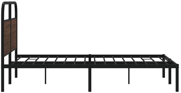vidaXL Bettgestell ohne Matratze 120x200 cm Braun Eichen-Optik 4100305 Bild 6