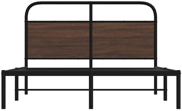 vidaXL Bettgestell ohne Matratze 120x200 cm Braun Eichen-Optik 4100305 Bild 5