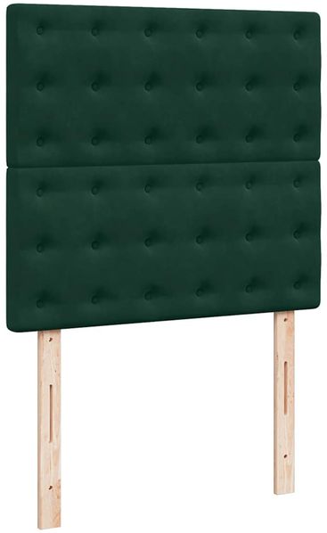 vidaXL Ottoman-Bett mit Matratzen Dunkelgrün 90x200 cm Samt 3313592 Bild 12