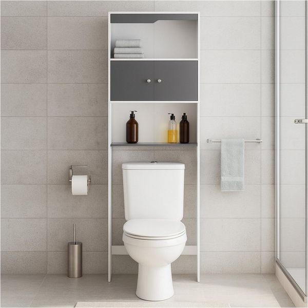 HTI-Living Badregal Toilettenüberbauregal Thekla 58178, Stück 1-tlg, Waschmaschinenüberbau Badregal Badschrank