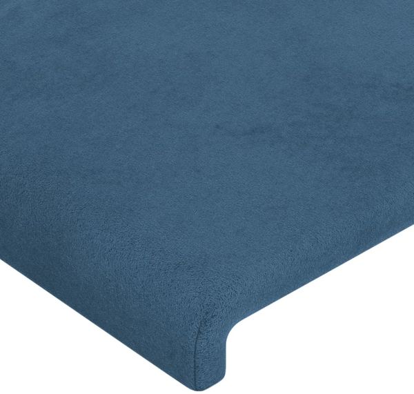 Bettgestell mit Kopfteil Samt Dunkelblau 80x200 cm Bild 10