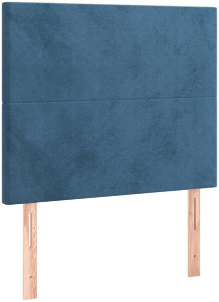 Bettgestell mit Kopfteil Samt Dunkelblau 80x200 cm Bild 9