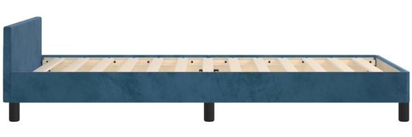 Bettgestell mit Kopfteil Samt Dunkelblau 80x200 cm Bild 7