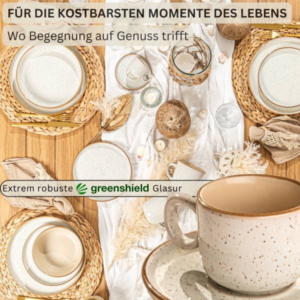 SÄNGER Espressotassen Set Rio Creme 8 teilig für 4 personen Bild 3
