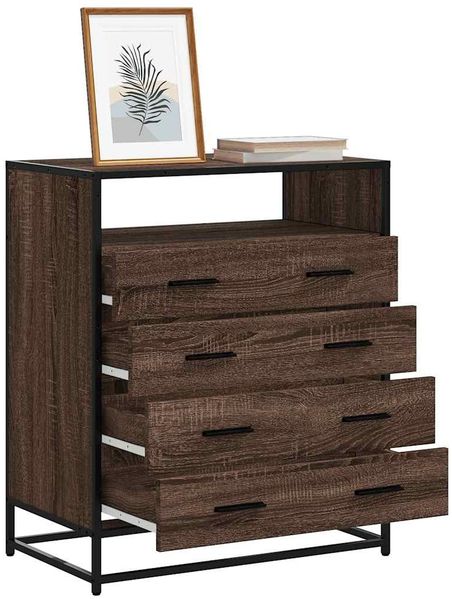 vidaXL Schubladenschrank Braun Eichen-Optik 70x41x83,5cm Holzwerkstoff 849093
