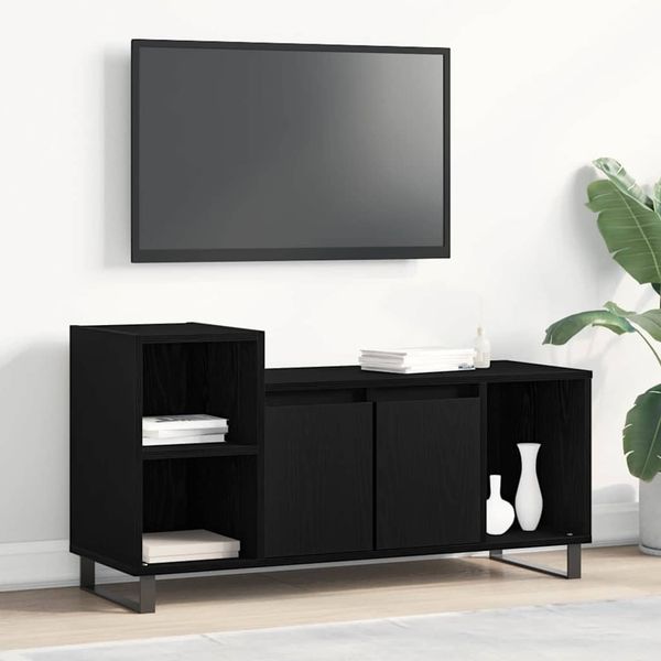 vidaXL TV-Schrankset Schwarz Eichen-Optik 100 x 35 x 55 cm 862970