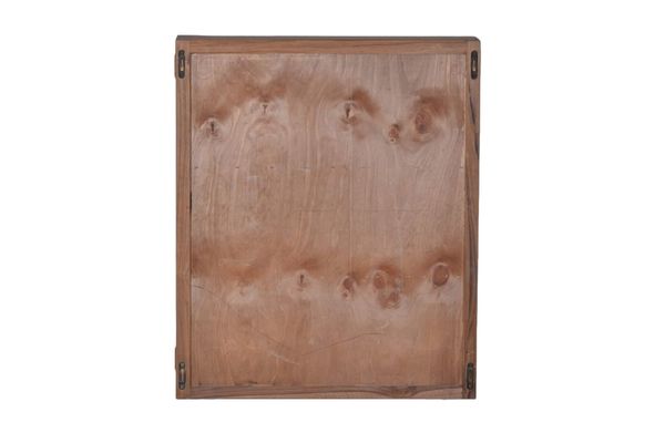 MiaMöbel Bad Spiegelschrank mit zwei Böden Glas, Massivholz Teak Modern Indien Indisch Bild 5
