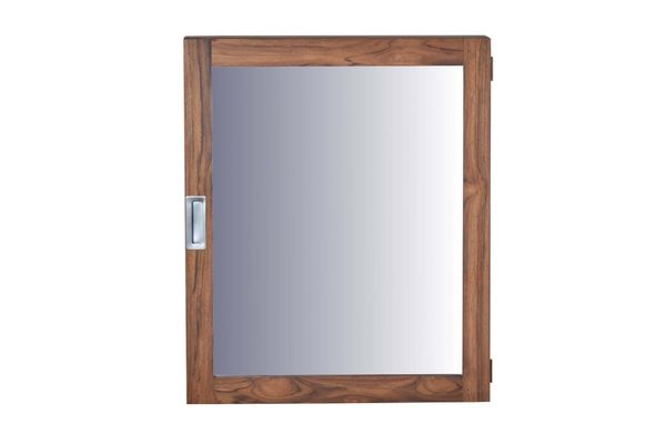 MiaMöbel Bad Spiegelschrank mit zwei Böden Glas, Massivholz Teak Modern Indien Indisch Bild 2