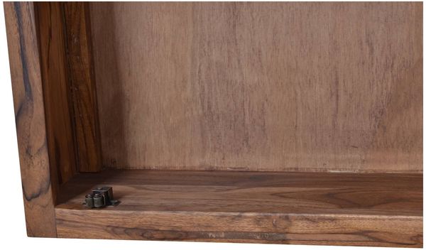 MiaMöbel Bad Spiegelschrank mit zwei Böden Glas, Massivholz Teak Modern Indien Indisch Bild 7