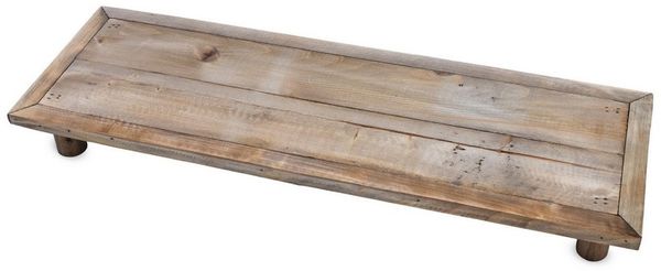 Spetebo Blumenhocker Deko Blumenteller natur - mit 4 Füßen (Anzahl, 1 St, Stück), ideal als Blumenständer