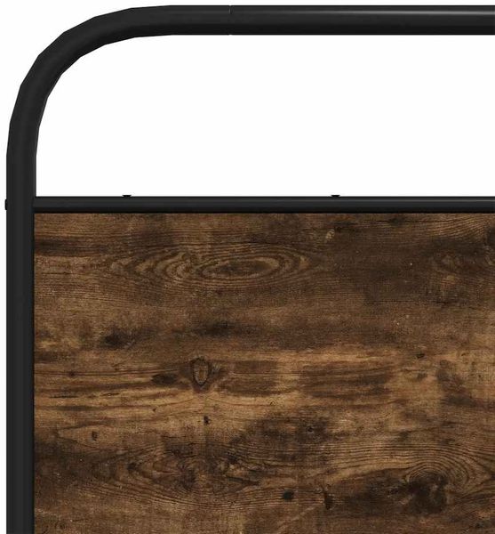 vidaXL Metallbett ohne Matratze Räuchereiche 183x213 cm 3318631 Bild 8