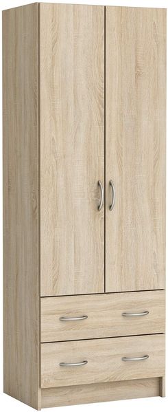 Demeyere Doppelwaschbekleiderschrank für Erwachsene, 61 x 169 x 41 cm — Ankleideraum — Schubladenfach, 55 x 11 x 31 cm — Hergestellt in Frankreich