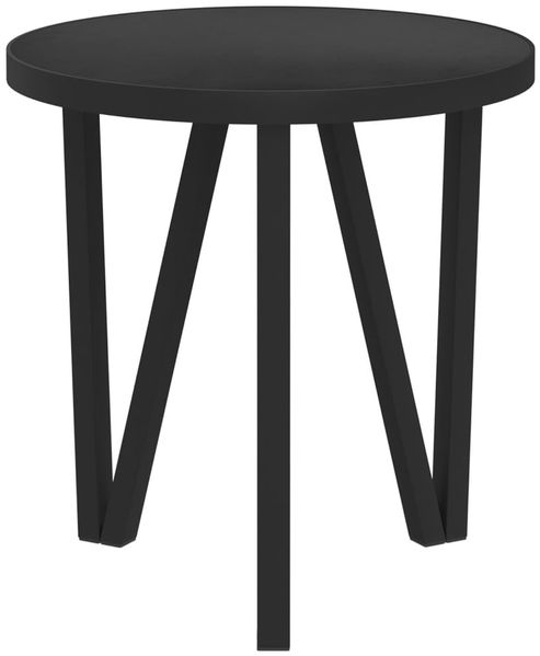 Beistelltisch, MDF/ Stahl schwarz, 34 x Ø35 cm Bild 3
