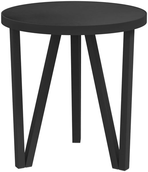 Beistelltisch, MDF/ Stahl schwarz, 34 x Ø35 cm Bild 2