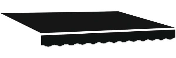 vidaXL Elektrische ausziehbare Markise Schwarz und Weiß 3,5 x 2,5 m 3421344 Bild 5