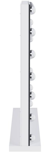 Schminkspiegel DORA mit Licht und Bluetooth - 80x14x62cm, Metall, Weiß | Hollywood Speigel Kosmetikspiegel Make-Up-Spiegel Bild 6