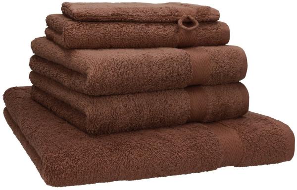 Betz Handtuch Set 5-TLG. Premium 1 Duschtuch 2 Handtücher 1 Gästetuch 1 Waschhandschuh, 100% Baumwolle