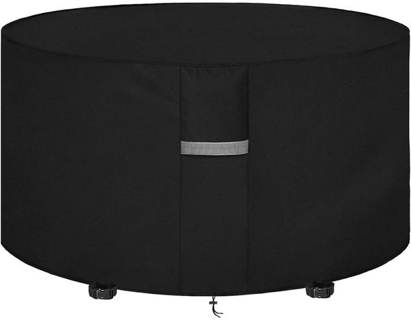 Dokon Gartenmöbel Abdeckung 600D Oxford Wasserdicht Rund Ø163x90cm