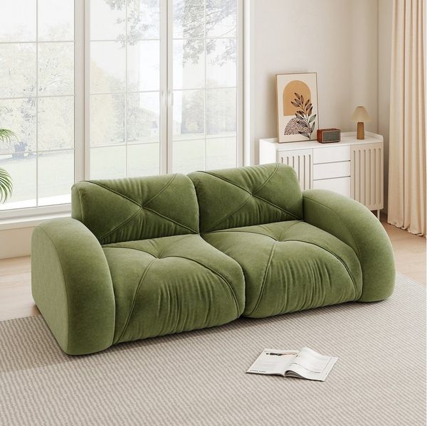STILVORA Schlafsofa 2-Sitzer-Sofa Modulares Sofa für Wohnzimmer,Büro