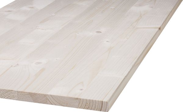 Massivholzplatte Fichte Oberfläche geschliffen 100 x 40 cm 18 mm