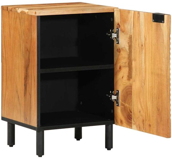 vidaXL Badezimmerschrank Braun 38 x 33 x 58 cm Massivholz Mango 4017777