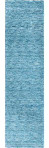 Gabbeh Teppich - Softy - Uni 200 x 80 cm - hellblau - läufer