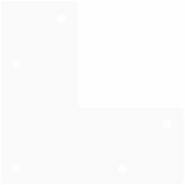 vidaXL Haarnadelbeine für Couchtisch 4 Stk. Weiß 20 cm Massivstahl 4012433 Bild 6