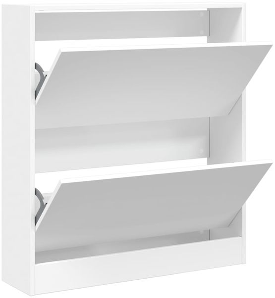 vidaXL Schuhschrank Weiß 80x21x87,5 cm Holzwerkstoff 839917 Bild 2