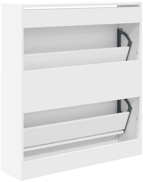 vidaXL Schuhschrank Weiß 80x21x87,5 cm Holzwerkstoff 839917 Bild 7