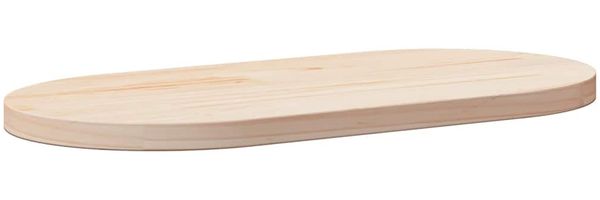 vidaXL Tischplatte 70x35x2,5 cm Massivholz Kiefer Oval 824345