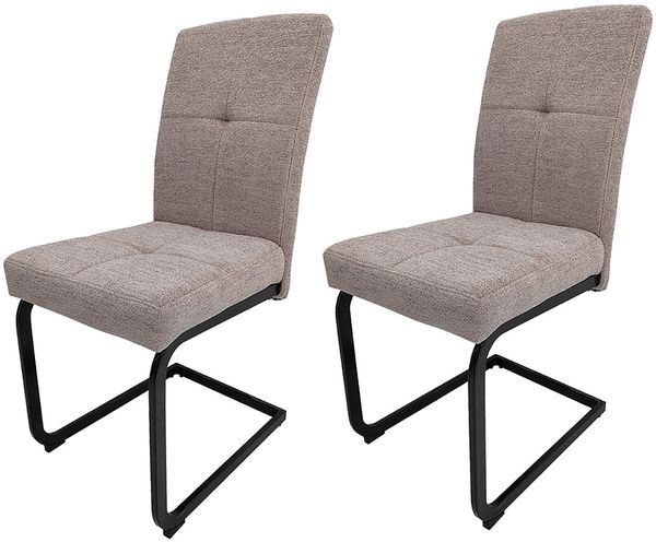HTI-Living Kinsey Braun Schwingstuhl 2er Set