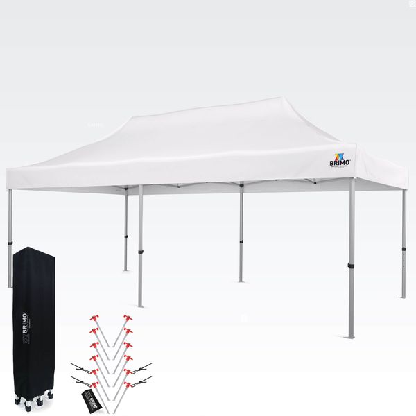 Scherenzelt 3x6 m ALU ohne Seitenwände - Aluminiumrahmen, wasserdicht - ohne Wändeänden - Weiß