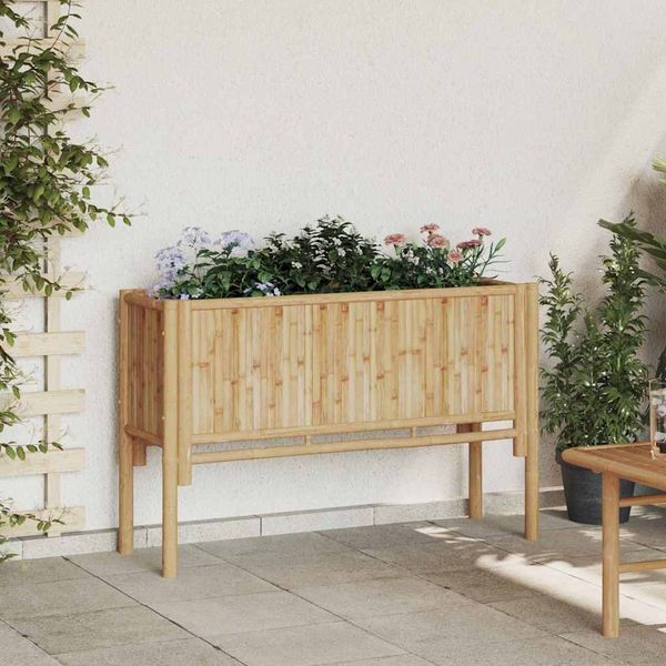 vidaXL Hochbeet Braun 110 x 35 x 70 cm Bambus 4106591