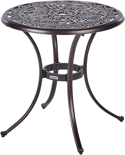 Beliani 'ANDALO' Gartentisch, Metall braun, 68x68x70 cm