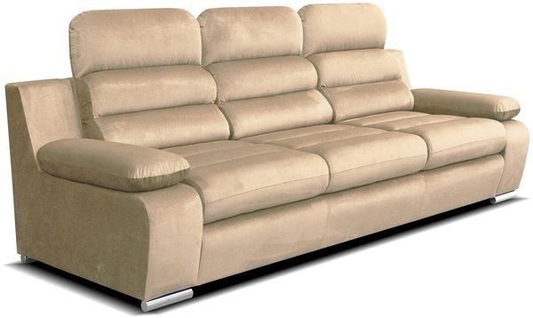 robin 'Amber' 3-Sitzer mit Schlaffunktion, Kronos-Stoff beige, 238 x 96 x 95 cm