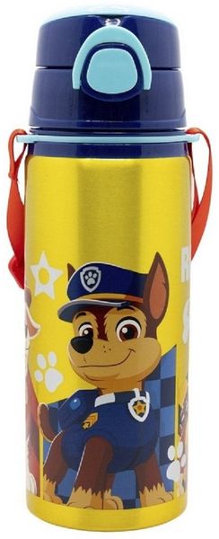 PAW PATROL Trinkflasche Aluminium Trinkflasche 730 ml mit Strohhalm & Tragegurt