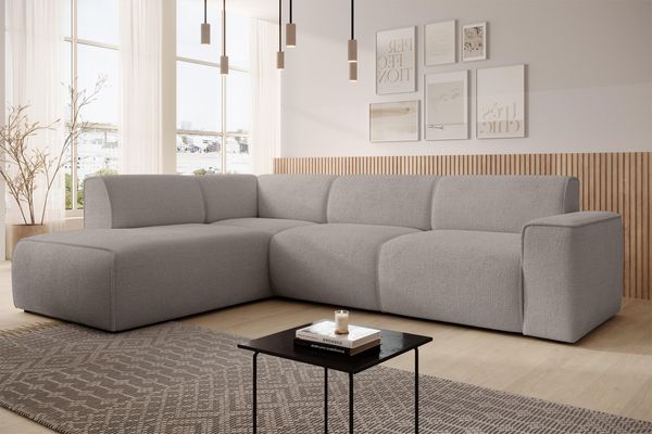 AX LIVING Couch Sofa L Form Didim L Hellbraun – 292 cm, stilvoll & bequem L