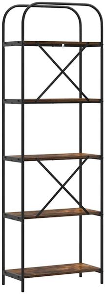 vidaXL Bücherregal Geräucherte Eiche 60 x 30 x 183 cm Holzwerkstoff 879853 Bild 7