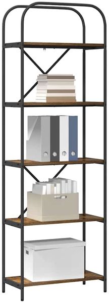 vidaXL Bücherregal Geräucherte Eiche 60 x 30 x 183 cm Holzwerkstoff 879853 Bild 3